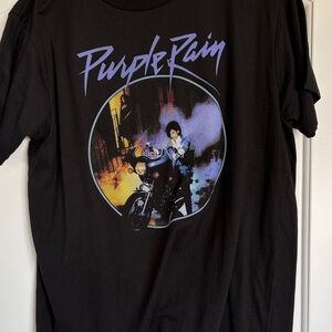Purple Rain Graphic T‑Shirt - Black
